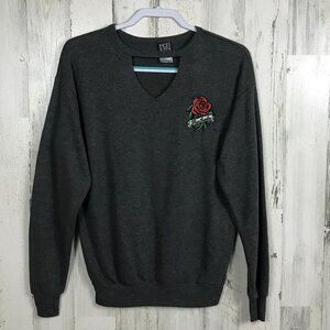 Modern Lux‎ sweater Heartbreaker rose choker neck
